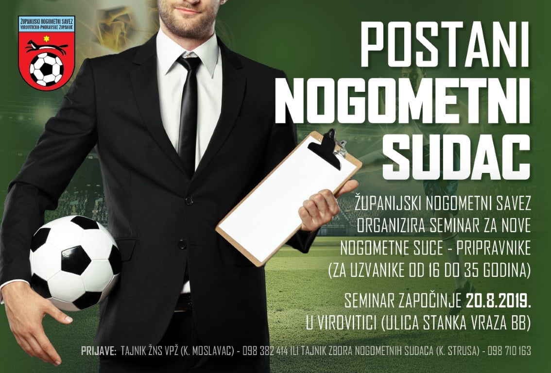 ZNS VPZ Postani nogometni sudac Plakat