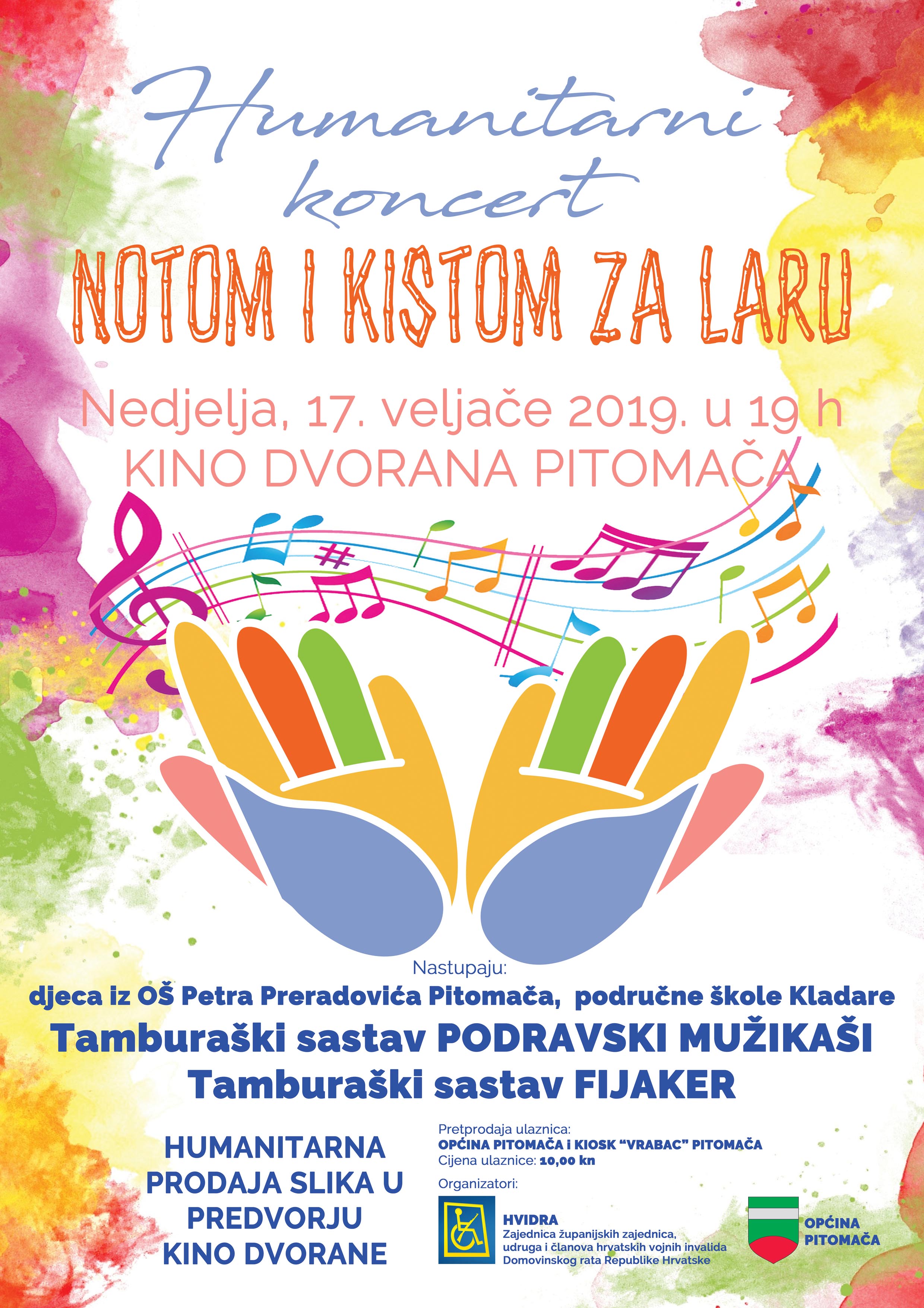 "NOTOM I KISTOM ZA LARU" Humanitarni koncert u nedjelju, 17. veljače u Pitomači 1 HUMANITARNI KONCERT ZA LARU BADANJEK PLAKAT A2 2 varijanta