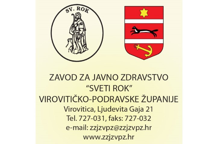 Zavod za javno zdravstvo "Sveti Rok" VPŽ vam čestita blagdan Velike Gospe i sv. Roka - Dan grada Virovitice 3 zzjzvpz dan d