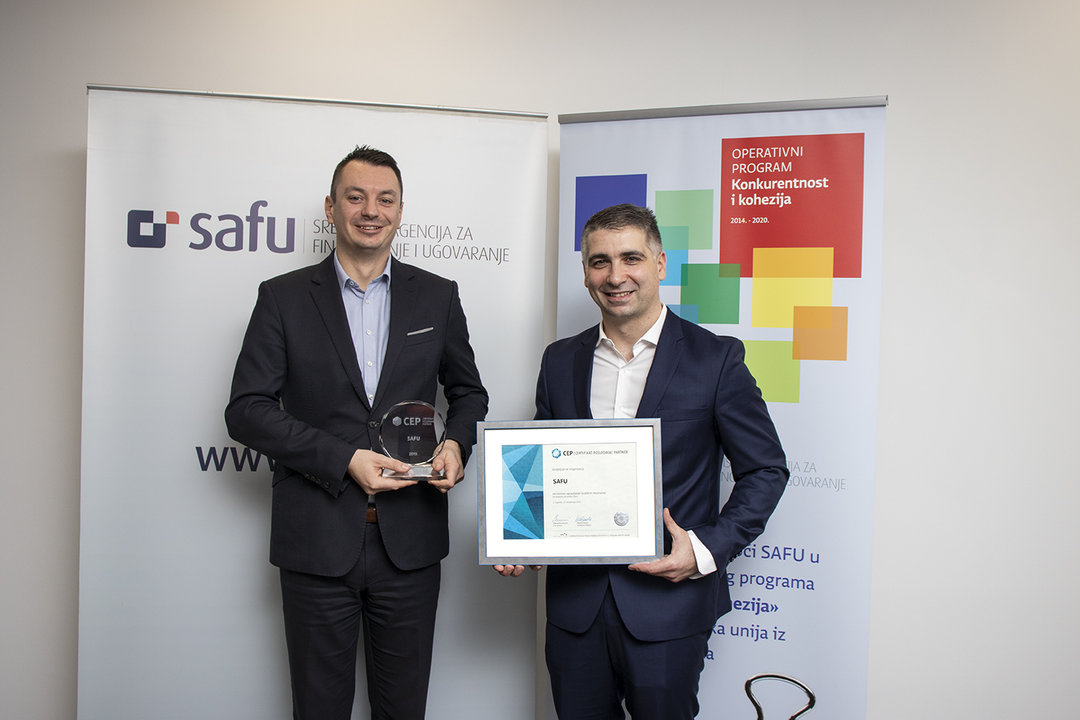 Certifikat Poslodavac Partner prvi put je dodijeljen SAFU