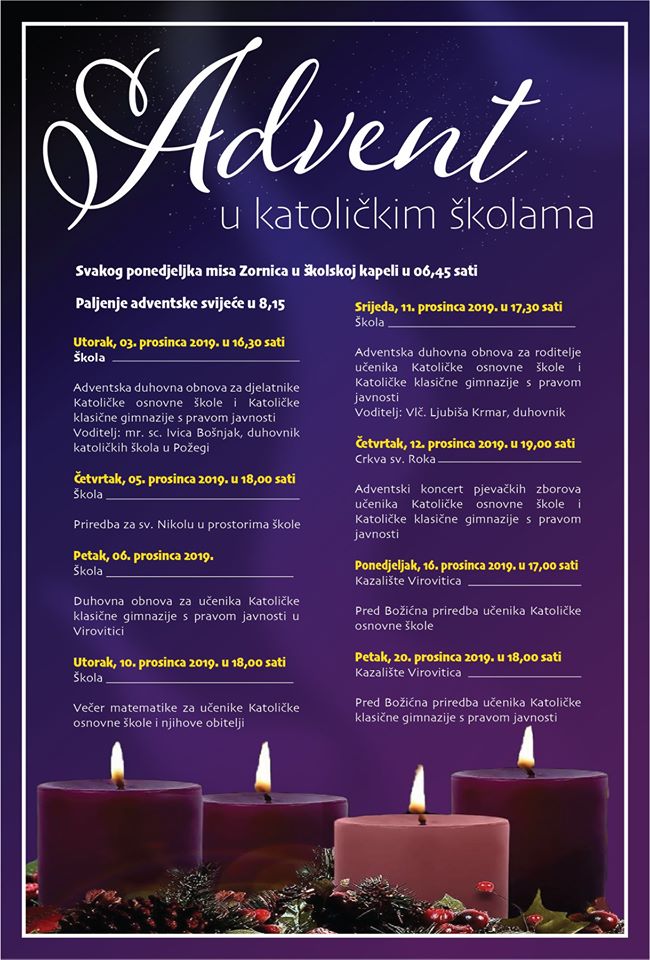 NAJAVA advent u katoličkim školama