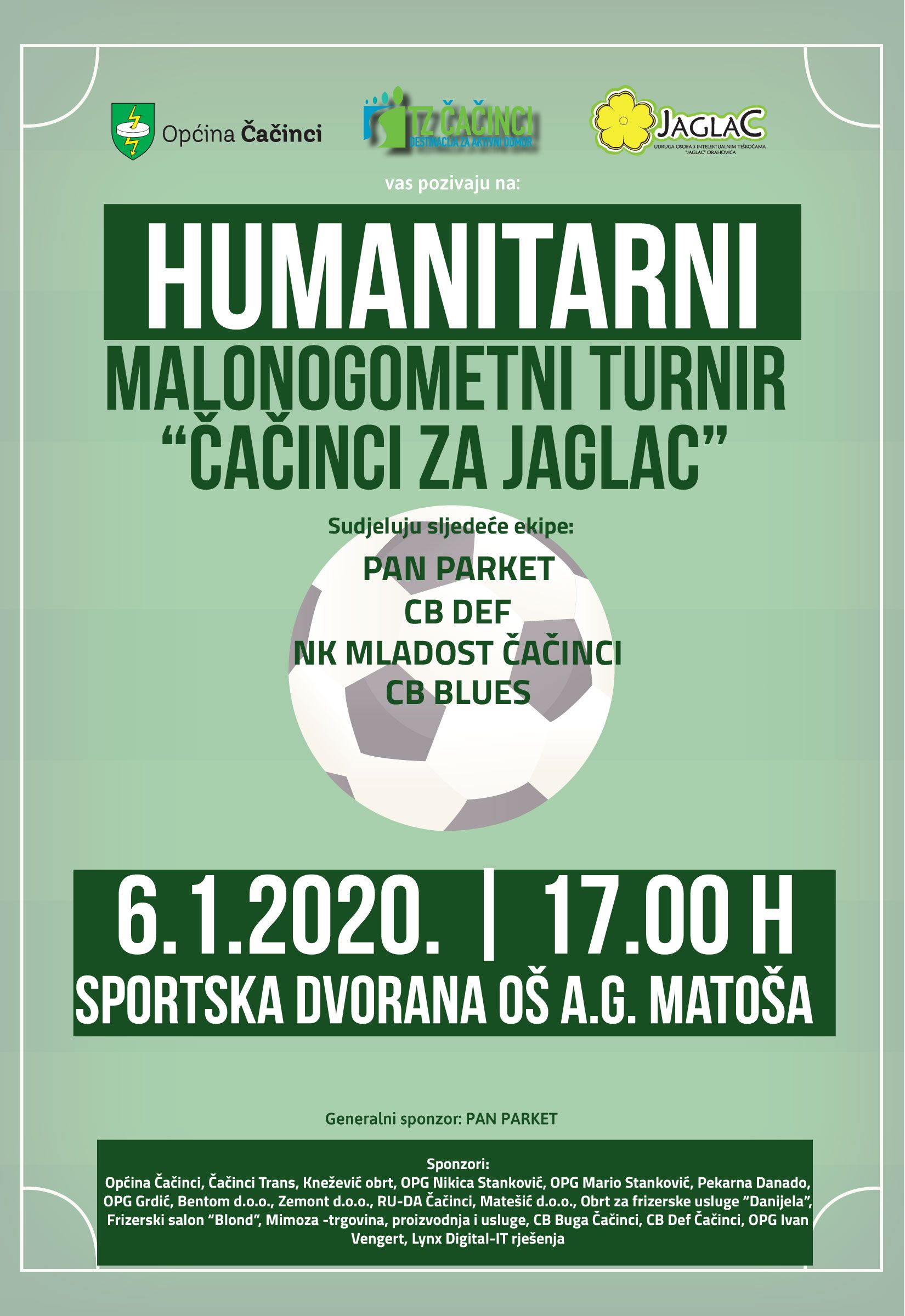 TZ Cacinci Malonogometni turnir plakat