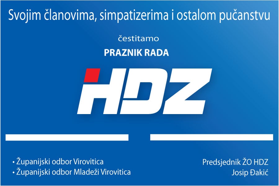 HDZ cestitka 1 sa slikom