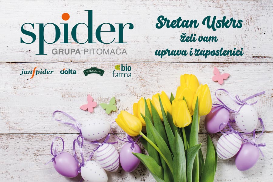 SPIDER GRUPA ČESTITKA USKRS