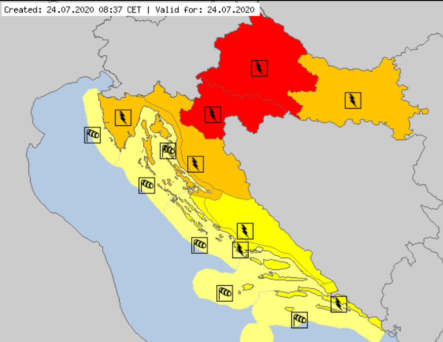 Meteoalarm severe weather warnings for Europe National Page L2 1