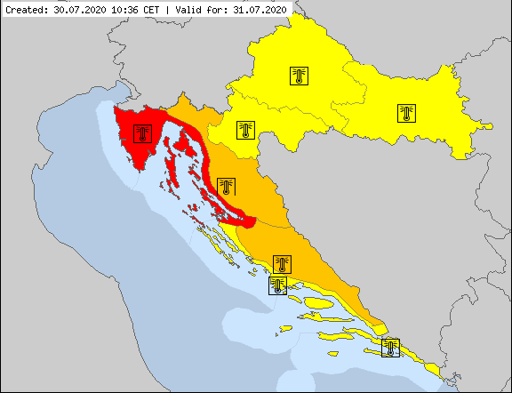 Meteoalarm severe weather warnings for Europe National Page L2 2