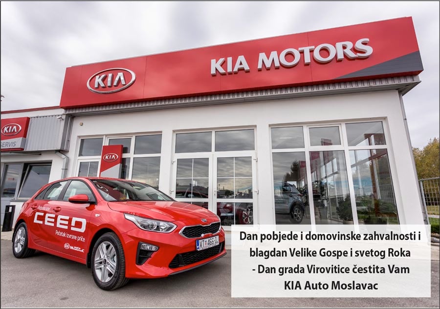 KIA Auto Moslavac vam čestita Dan pobjede i domovinske zahvalnosti i blagdan Velike Gospe i sv. Roka 13 kia