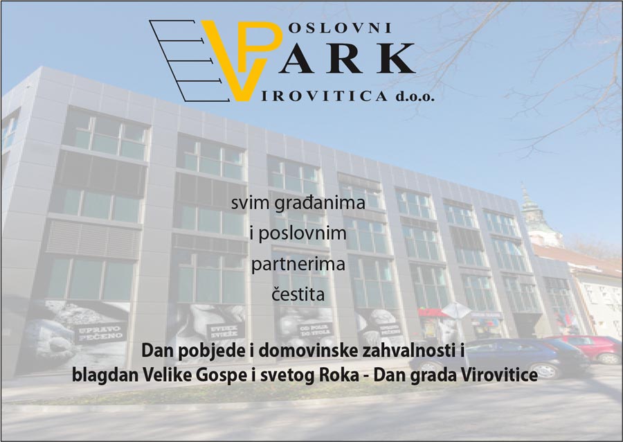 Poslovni Park Virovitica vam čestita Dan pobjede i domovinske zahvalnosti i blagdan Velike Gospe i sv. Roka 4 ppark