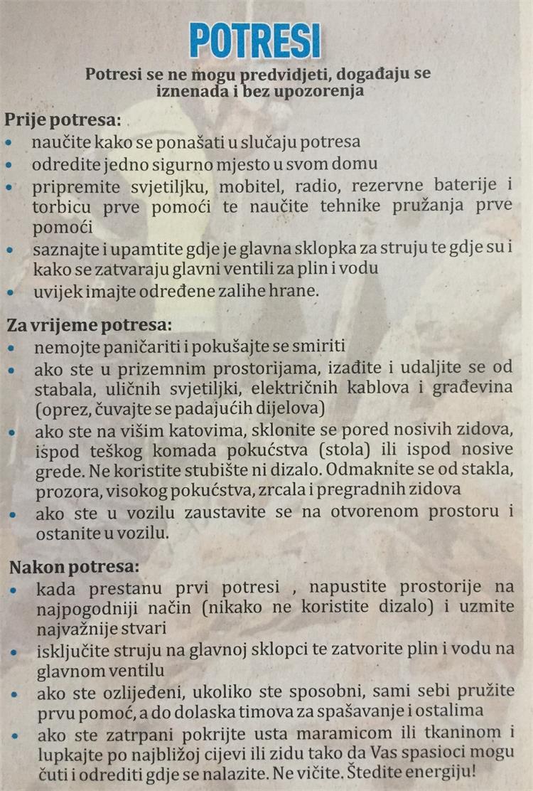 POTRESI UPUTE 2