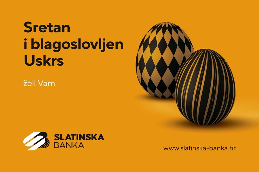 SLATINSKA BANKA E card Uskrs Viroviticki list