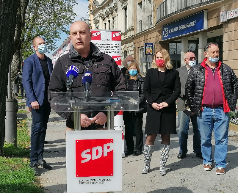GRADSKI OGRANAK SDP-A Dražen Kurečić kandidat stranke za gradonačelnika Virovitice na lokalnim izborima 9