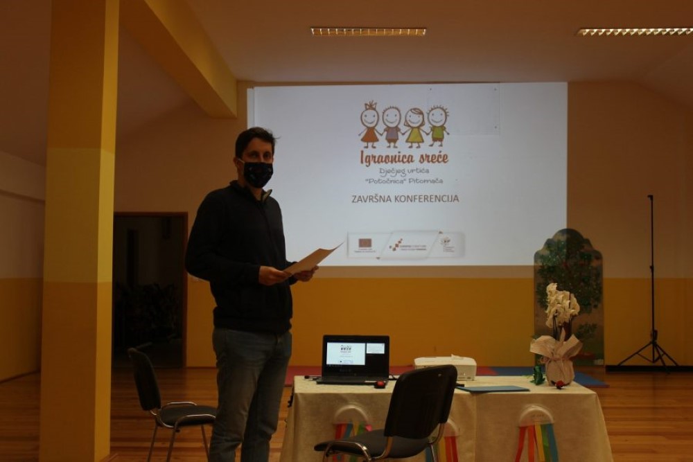 Dječji vrtić Potočnica: Igraonica sreće uspješno se približava kraju, održana završna konferencija 1 Igraonica srece konferencija 2 scaled e1620820964515