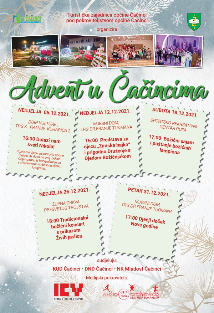 TZ CACINCI Plakat Advent u Cacincima