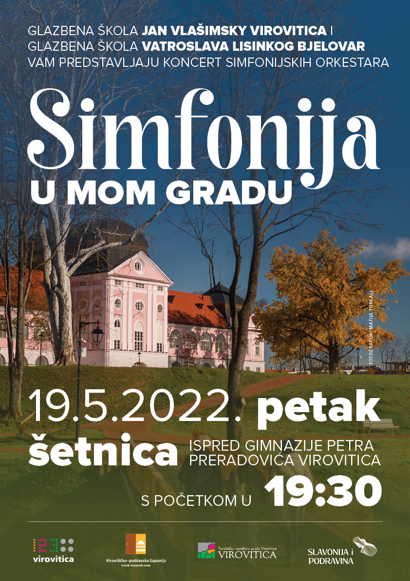 GLAZBENA SKOLA Simfonija u mom gradu Plakat