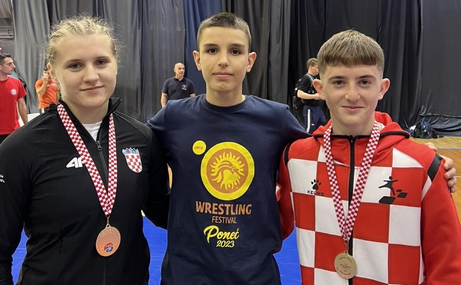 Hrvatski reprezentativci Veronika Vilk i Roko Ćurić zlatni na hrvačkom turniru u Poreču, Toni Jagarinec četvrti 14 1685270472351 Custom