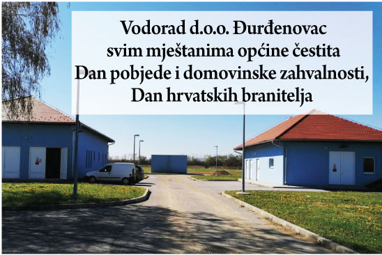 Dan pobjede i domovinske zahvalnosti, Dan hrvatskih branitelja čestita vam Vodorad d.o.o. Đurđenovac 2 vodorad durd