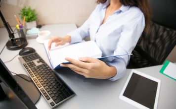 remote working from home workplace home office with pc devices gadgets