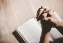spirituality religion hands folded prayer holy bible church concept faith
