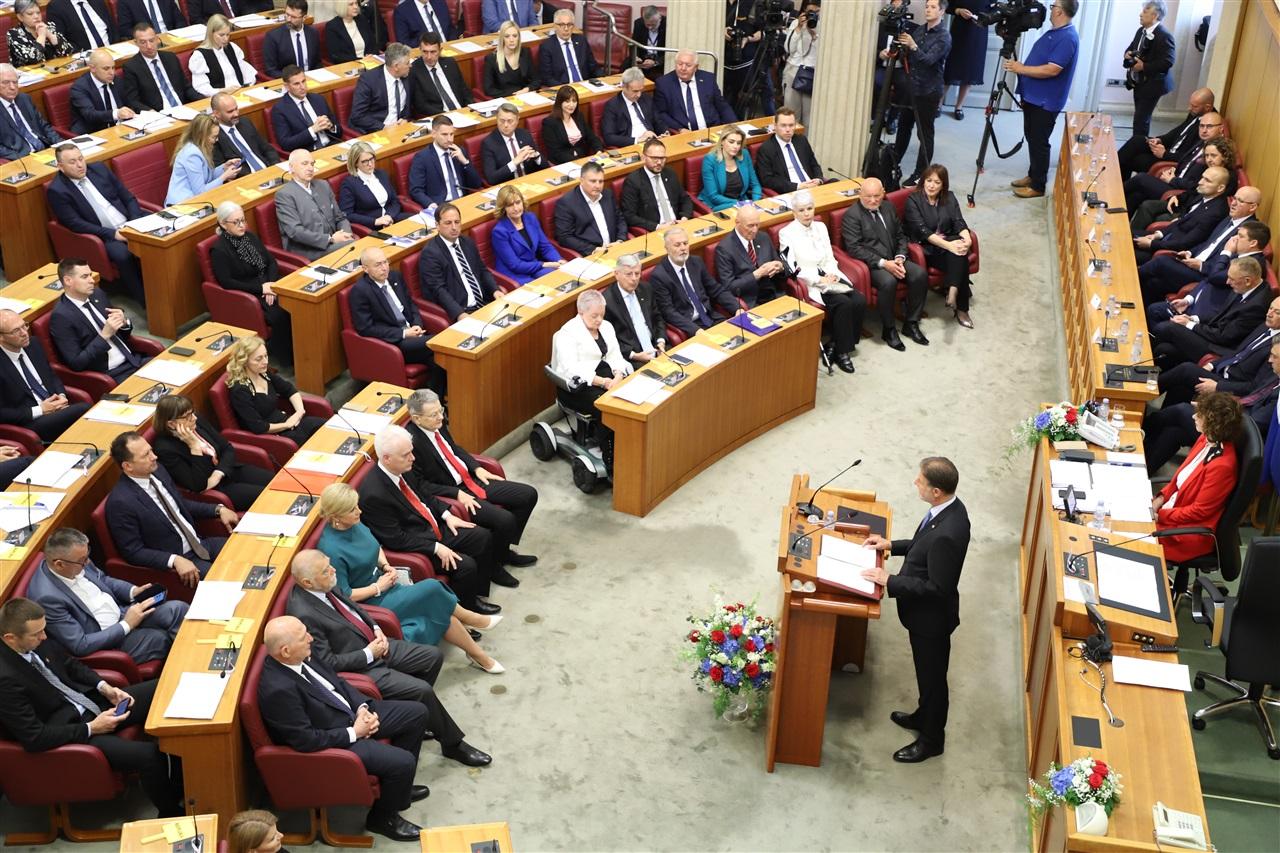 Konstituiran 11. saziv Hrvatskoga sabora: Za predsjednika izabran Gordan Jandroković, saborski zastupnici iz VPŽ: Josip Đakić, Vesna Bedeković i Mate Vukušić 12 Konstituiranje 11 saziv1