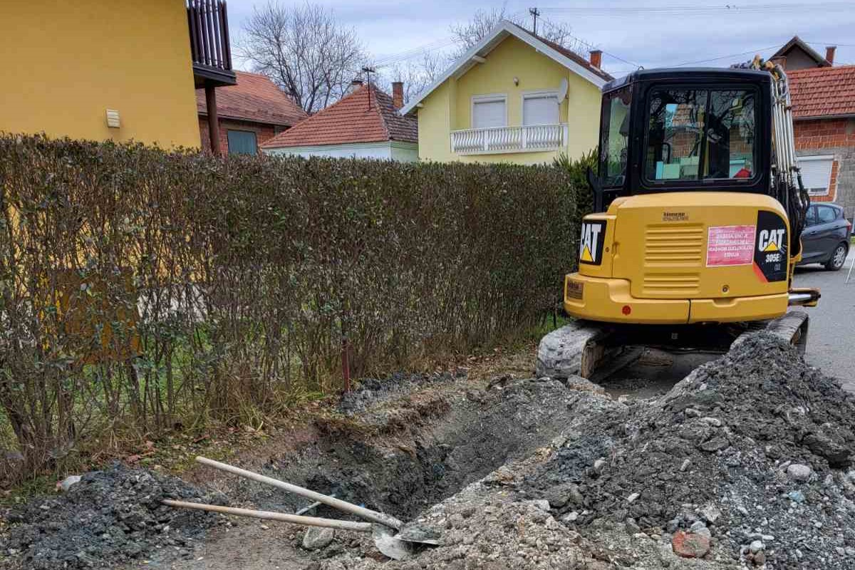 Radovi na plinovodu u Ulici Matice hrvatske 3