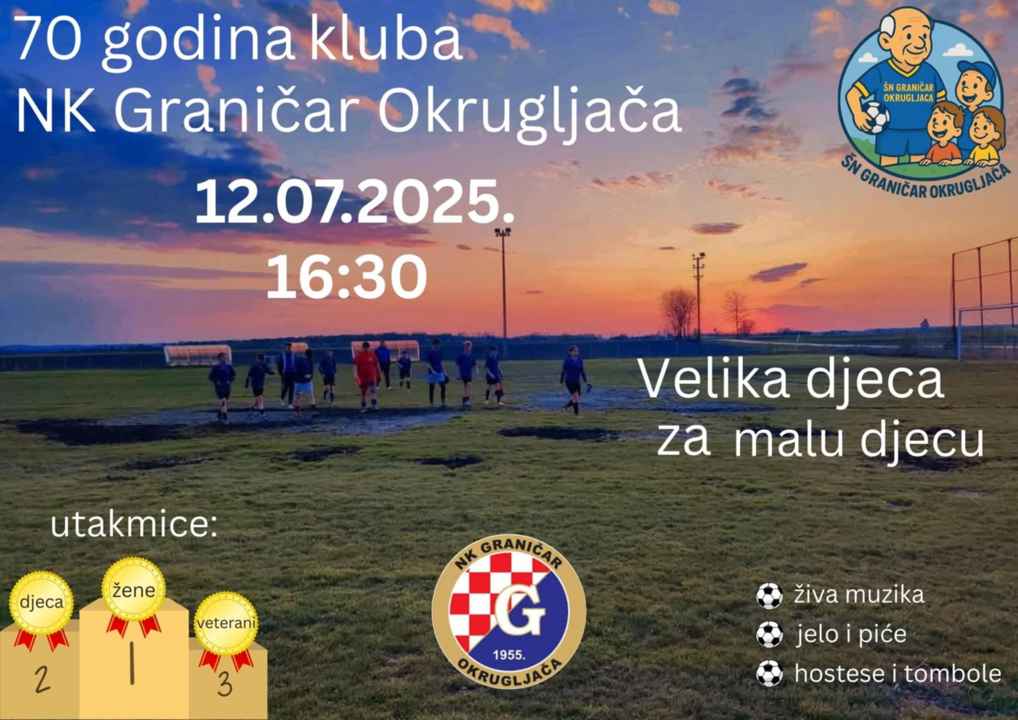 VELIKA DJECA ZA MALU DJECU Humanitarni turnir ove će godine obilježiti 70 godina NK Graničar Okrugljača 2 bd995f9e f2bc 423a 9436 1ac972d4cab3